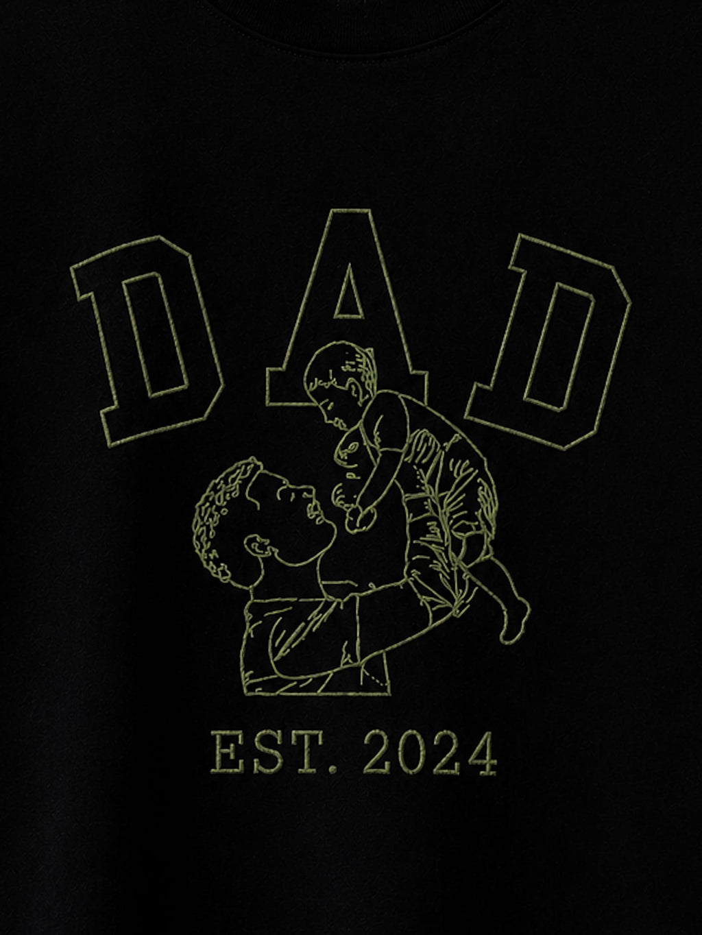 Marškinėliai - DAD (Silueto siuvinėjimas iš nuotraukos)