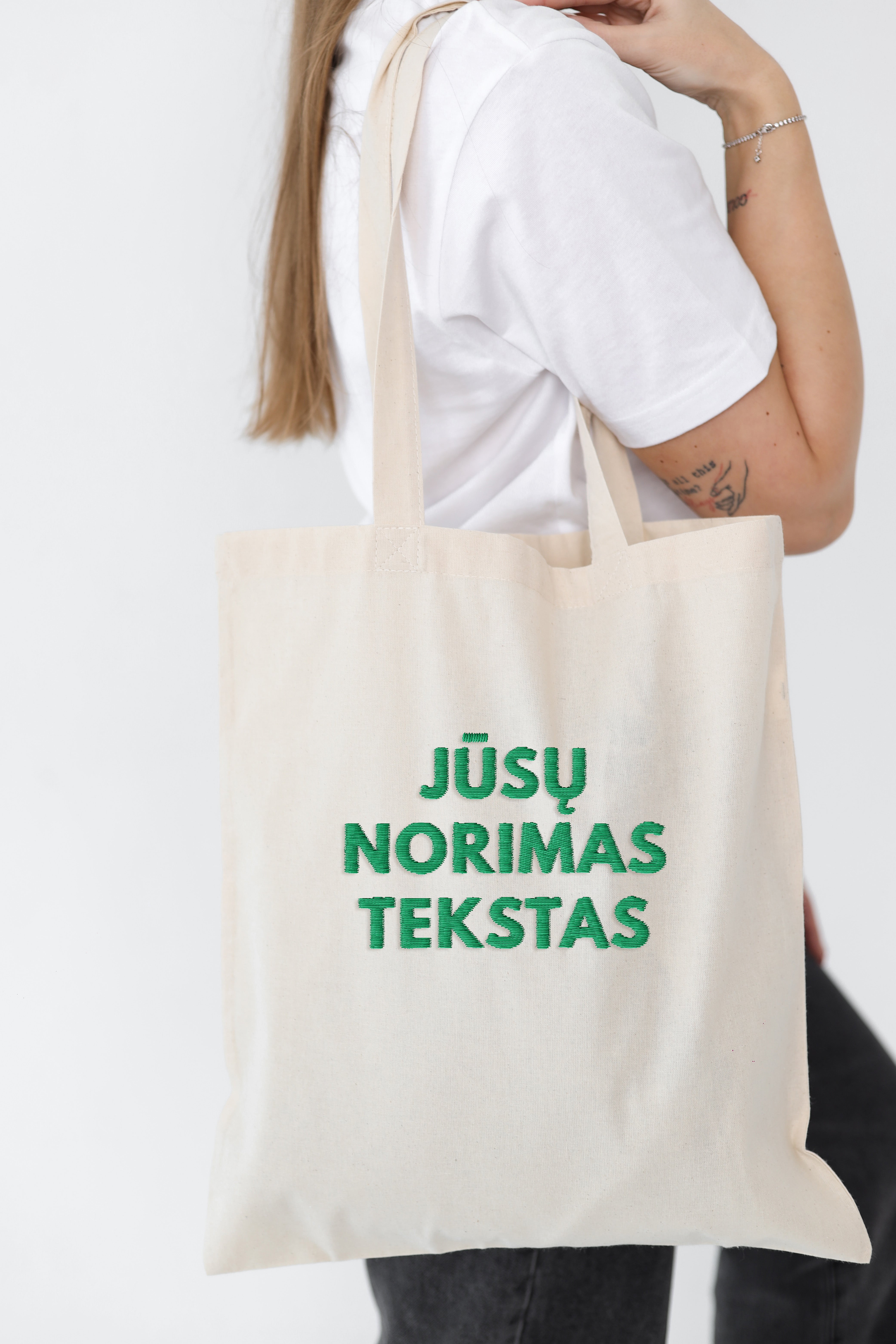 Personalizuotas medvilninis maišelis